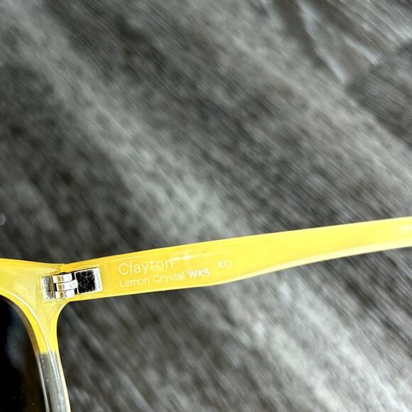 EUC Smith Optics Clayton Carbonic Lemon Yellow Crystal Sunglasses Gradien Unisex - Picture 3 of 16